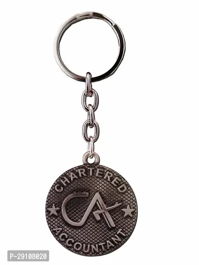 Modern Stainless Steel Key Chain-thumb0