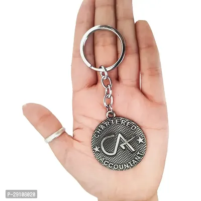 Modern Stainless Steel Key Chain-thumb2