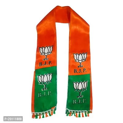 ME  YOU Gamcha/Patka for men l Bharatiya Janata Party, Flag Design White/Saffron, 57 Inch Size Double Colour