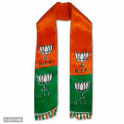 ME  YOU Patka for Men,l Bharatiya Janata Party Gamcha l Gamcha Satin Orange l 57 Inch Size Orange/Green Colour