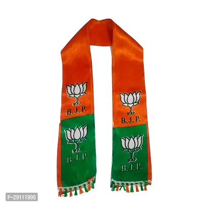 ME  YOU Patka for Men,l Bharatiya Janata Party Gamcha l Gamcha Satin Orange l 57 Inch Size Orange/Green Colour-thumb5