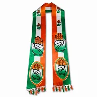 ME  YOU Patka for Men l Congress Gamcha l Gamcha Satin Orange l 57 Inch Size Orange/Green Colour l Congress  Satin fabric-thumb1