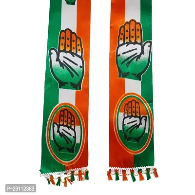 ME  YOU Patka for Men l Congress Gamcha l Gamcha Satin Orange l 57 Inch Size Orange/Green Colour l Congress  Satin fabric-thumb3