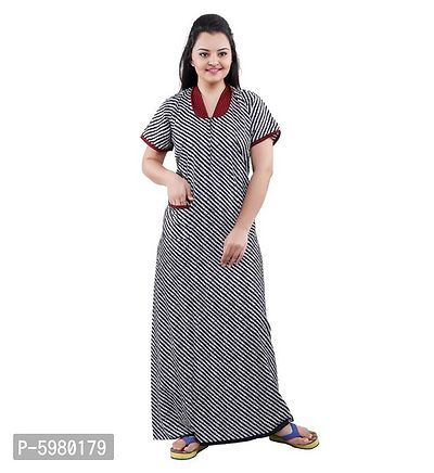 Latest Beautiful Printed Nighty for Women-thumb0