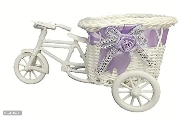 Doon Rickshaw Shape Flower Small Miniature | Cycle Shape Flower Vase for Home  Decor-thumb2