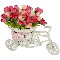 Doon Rickshaw Shape Flower Small Miniature | Cycle Shape Flower Vase for Home  Decor-thumb4