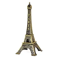 Doon Antique Finish 3D Metal Paris Eiffel Tower Metal Craft Famous Landmark Building Metal Statue, Cabinet, Office, Gifts Decorative Showpiece.-thumb1