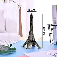 Doon Antique Finish 3D Metal Paris Eiffel Tower Metal Craft Famous Landmark Building Metal Statue, Cabinet, Office, Gifts Decorative Showpiece.-thumb2