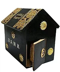 Piggy Bank for Adults Wooden Money Bank Coin Box for Kids with Lock Gifts for Boys, Girls and Adult-thumb2