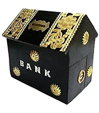 Piggy Bank for Adults Wooden Money Bank Coin Box for Kids with Lock Gifts for Boys, Girls and Adult-thumb1