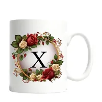 Doon Colorful Floral Alphabet Letter Printed Coffee Mug For Girls Boys Friends Love Kids Best Gift For Birthday Anniversary Initial Letter A (Microwave Safe Ceramic Tea Coffee Mug-330ml)-thumb2