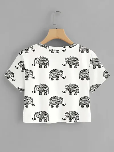 Printed Crop Top For Women