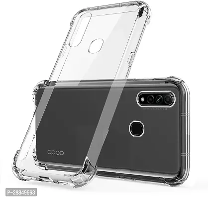 COVERBLACK Dual Protection Rubber Back Cover for OPPO A31 - Transparent Totu-thumb0