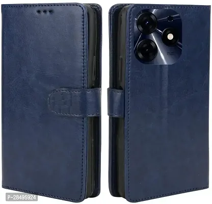 Stylish Artificial Leather Flip Cover TECNO lrm;BG6 / Spark Go 2024-thumb0