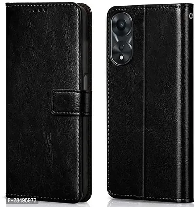 Stylish Artificial Leather Flip Cover OPPO A58 4G