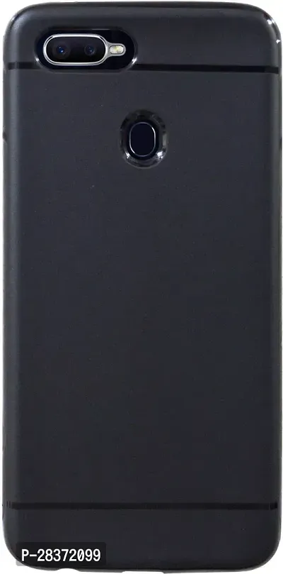 Stylish Black Rubber Back Cover for Oppo Realme 2 -RMX1805-thumb0