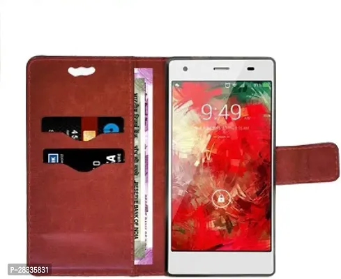 Stylish Artificial Leather Flip Cover For Smartphone-thumb4