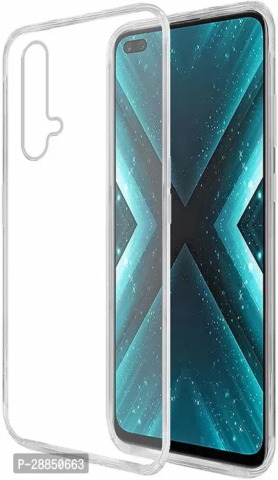 COVERBLACK Dual Protection Rubber Back Cover for realme X3 SuperZoom - Transparent Totu-thumb0
