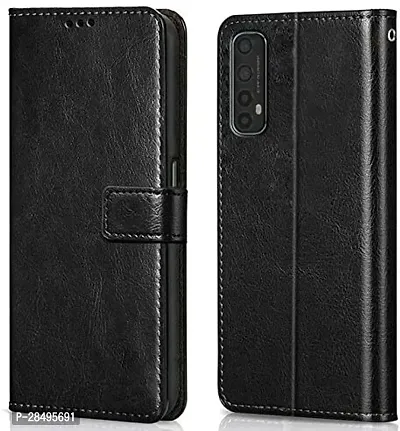 Stylish Artificial Leather Flip Cover Realme 7-thumb0