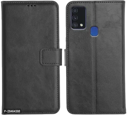 Stylish Artificial Leather Flip Cover Samsung Galaxy M21s-thumb0