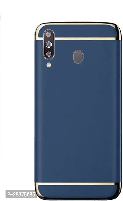 Stylish Blue Plastic Back Cover for Samsung Galaxy M40 /Galaxy A60-thumb0