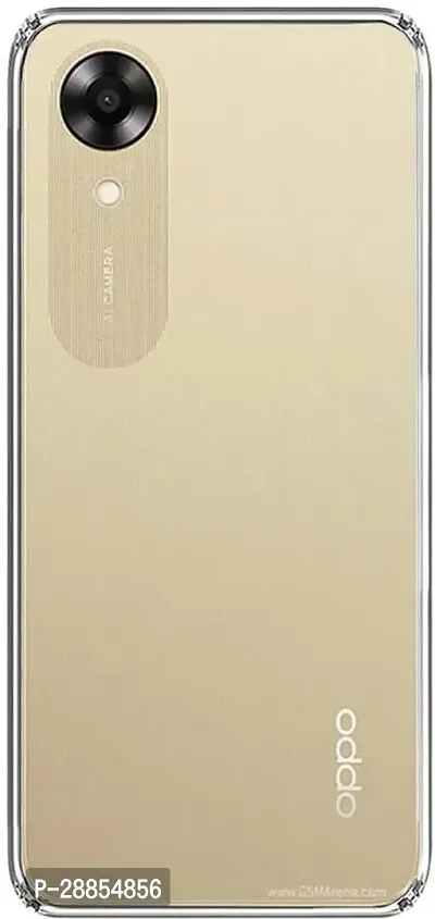 COVERBLACK Dual Protection Rubber Back Cover for OPPO A17K - Transparent