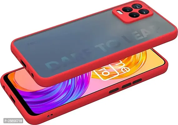COVERBLACK Shock Proof Polycarbonate Back Cover for Realme 8 4G - Attractive Red
