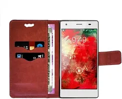 Stylish Artificial Leather Flip Cover For Smartphone-thumb3