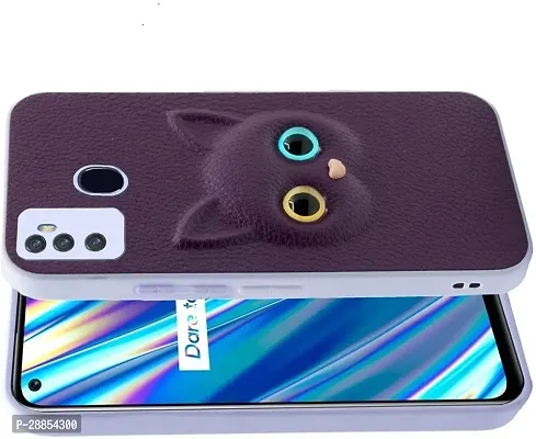 COVERBLACK Camera Bump Protector Rubber::Artificial Leather Back Cover for Infinix X662 / Hot 11 - Purple