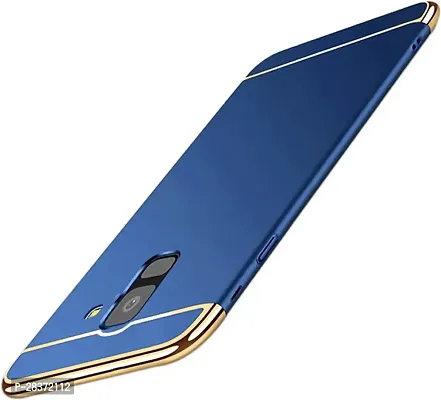 Stylish Blue Plastic Back Cover for Samsung Galaxy J6 - SM-J600GZ