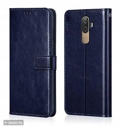 Stylish Artificial Leather Flip Cover Lenovo K8 Plus-thumb0