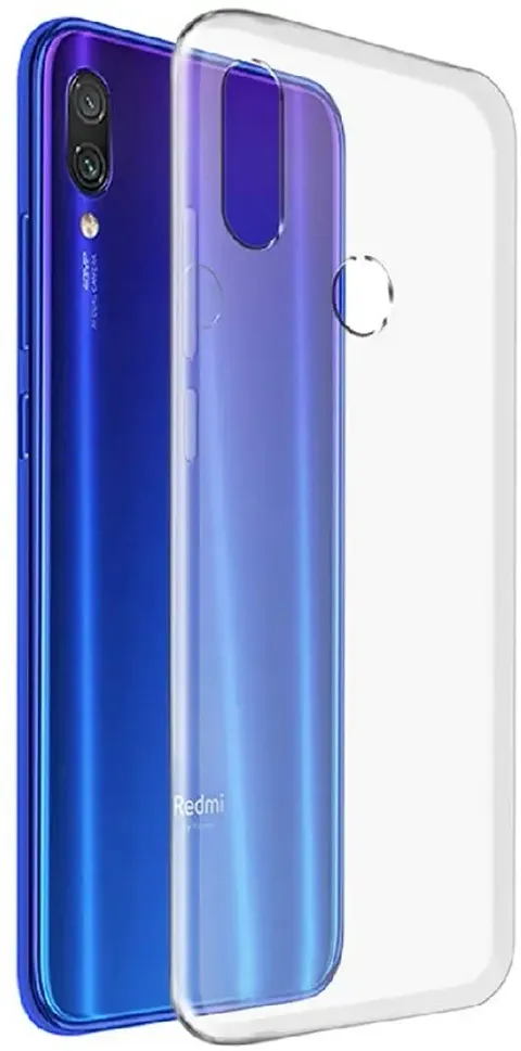 CELZO Transparent Silicon Back Cover Case for Xiaomi Redmi Y3 {2019} - {Transparent}
