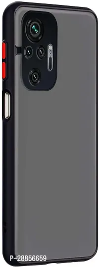 Classy Polycarbonate Back Cover For Redmi Note 10 Pro - Black Smoke-thumb0