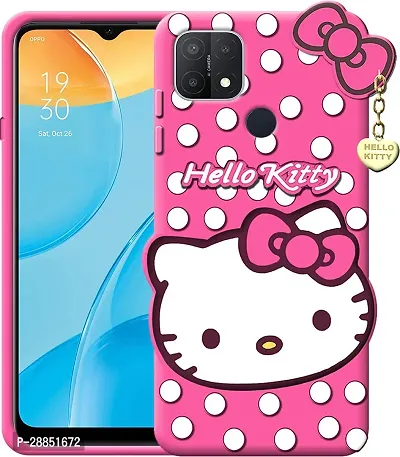 COVERBLACK Dual Protection Rubber Back Cover for Oppo A15 - Pink
