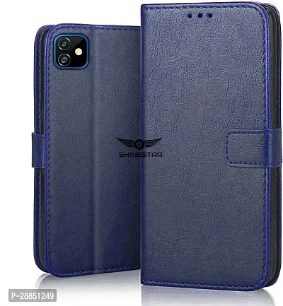 COVERBLACK Shock Proof Artificial Leather Back Cover for Gionee Max Pro - Ultimate Blue-thumb0