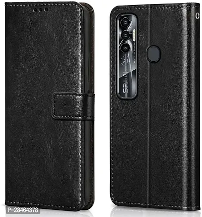 Stylish Artificial Leather Flip Cover Tecno spark 7 Pro-thumb0