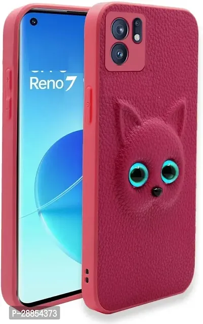 COVERBLACK 3D Case Rubber Back Cover for OPPO Reno7 5G - Baby Pink-thumb0