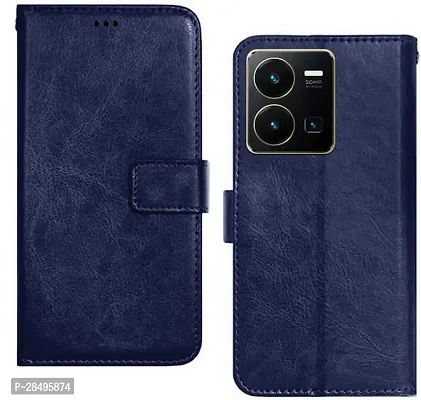 Stylish Artificial Leather Flip Cover VIVO Y35-thumb0