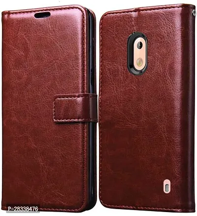 Stylish Artificial Leather Flip Cover For Smartphone-thumb0