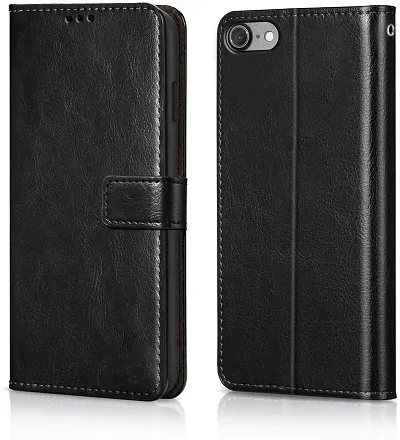 Cloudza Oppo A71 Flip Back Cover | PU Leather Flip Cover Wallet Case with TPU Silicone Case Back Cover for Oppo A71 Bk