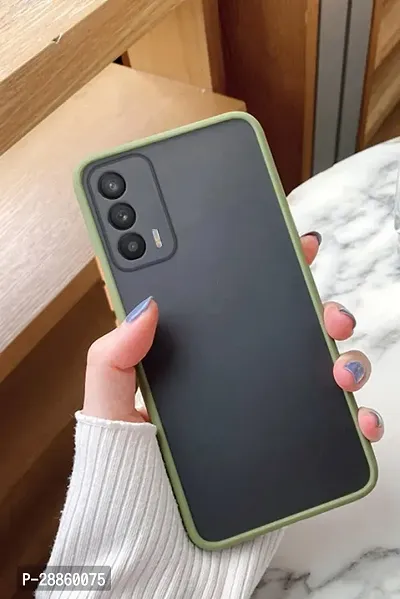 COVERBLACK Camera Bump Protector Polycarbonate Back Cover for Realme X7 5G - Parrot GREEN-thumb0