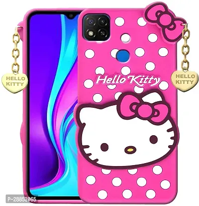 Classy Cases With Holder Rubber Back Cover For Redmi 9 Activ - Attactive Pink-thumb0