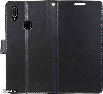 Stylish Black Artificial Leather Flip Cover Vivo V11 - 1806/PD1813F_EX-thumb0