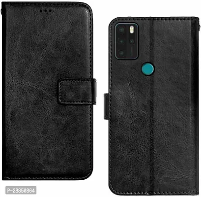 COVERBLACK Magnetic Case Artificial Leather::Rubber Flip Cover for Micromax IN Note 1 - Venom Black