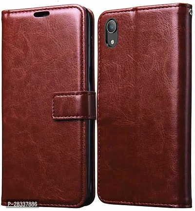 Stylish Artificial Leather Flip Cover For Smartphone-thumb0