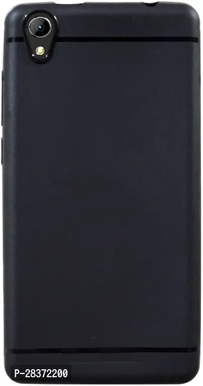 Stylish Black Rubber Back Cover for Vivo 1820 / PD1818HF_EX (Vivo Y91i )-thumb0