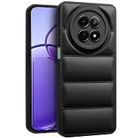 COVERBLACK Matte Soft Case | Liquid Silicon Puff Case Back Cover for Realme 70X / 12x / 12 5G / C65 5G - Black-thumb1