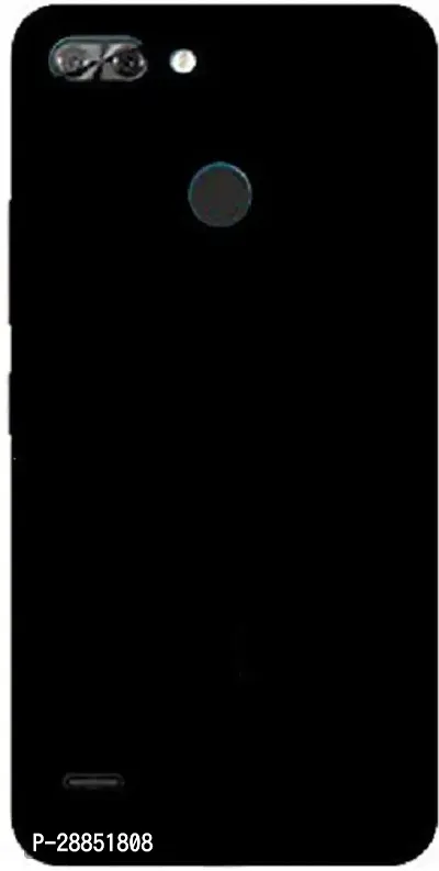 Classy Flexible Rubber Back Cover For Itel A46 - Black