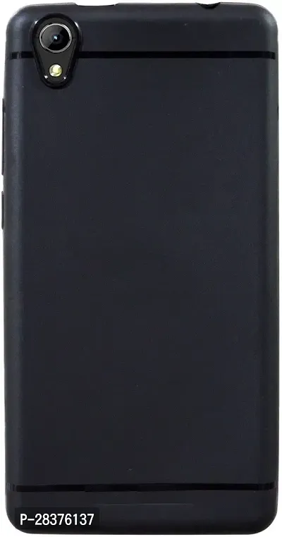 Stylish Black Rubber Back Cover for-thumb0