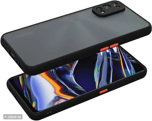 COVERBLACK Dual Protection Fiber Back Cover for Realme RMX2121 / X7 Pro 5G - Rich Black-thumb0